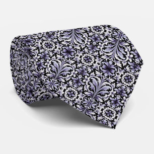 Cravate Turquoise, bleu ou violet Motif Art déco