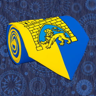 Cravate Ukraine & Lviv City - Armoiries, drapeau ukrainien