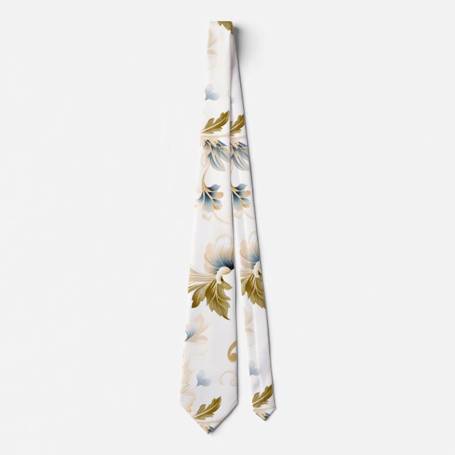 Cravate Un Mariage Floral Series Design 3 (Devant)