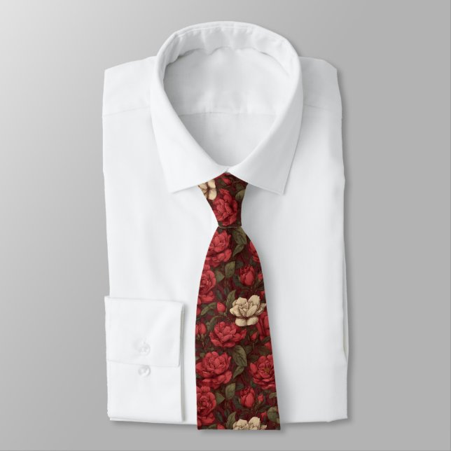 Cravate Unique Best Gifts For Men Gardenias Flower (Attaché)