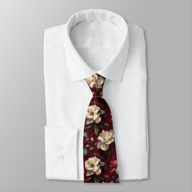 Cravate Unique Dads Fathers Day Gifts Gardenias (Attaché)