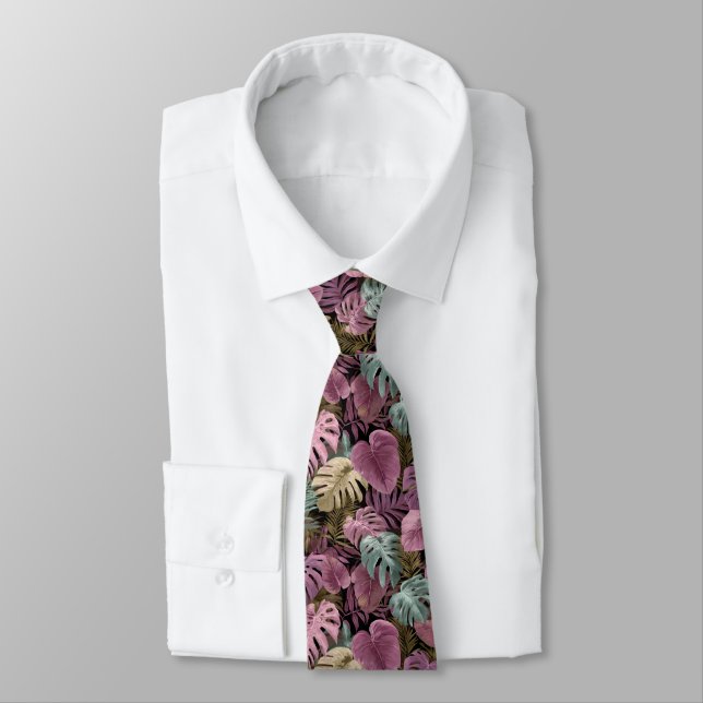 Cravate Unique Gifts For Husband Tropical Floral (Attaché)