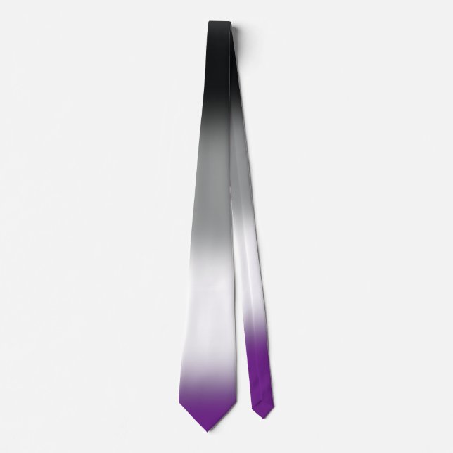 Cravate Unisex Asexué, Cravate Drapeau Ace (Devant)