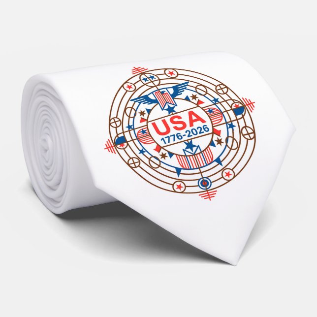 CRAVATE USA 1776-2026 (Roulé)