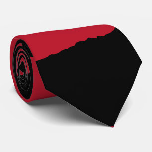 Cravate Vague déchirée édition Halloween noir rouge