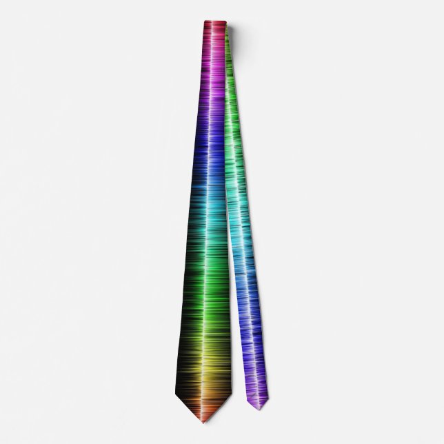 Cravate Vague sonoritaire multicolore (Devant)