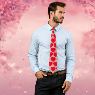 Cravate Valentines amour cadeau coeur pour lui amant