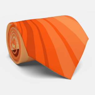 Cravate Vanille rouge orange Abstraite moderne Fractale gr