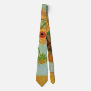 Cravate Vase avec douze tournesols de Vincent van Gogh
