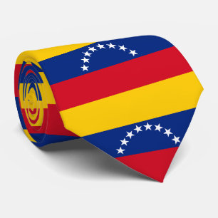 Cravate Venezuela : drapeau patriotique vénézuélien