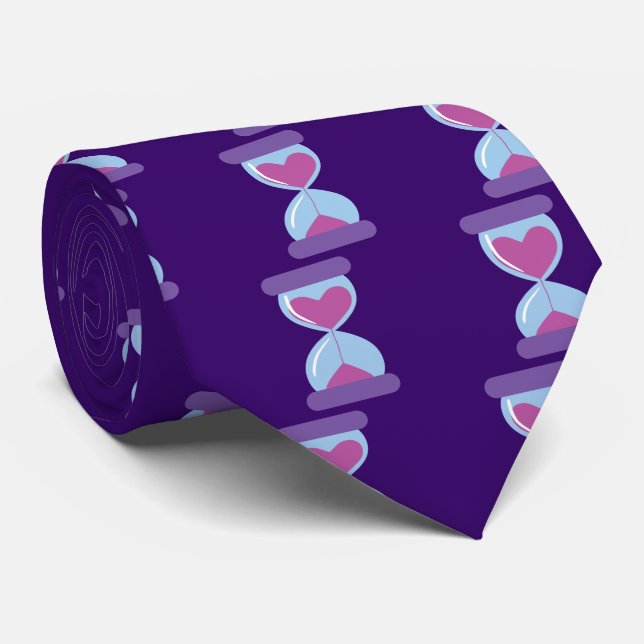 Cravate Verre de coeur (Roulé)