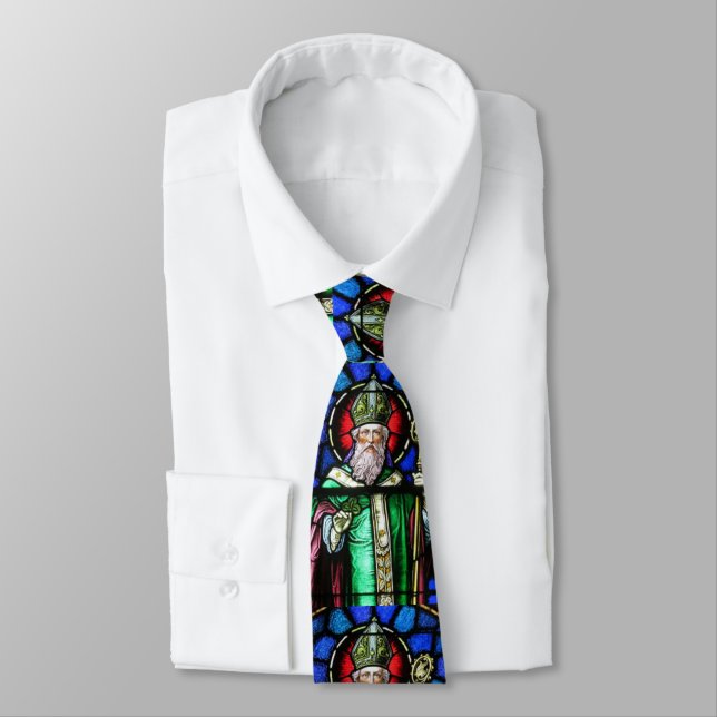 Cravate Verre Stained Glass Irlandais St. Patrick (Attaché)