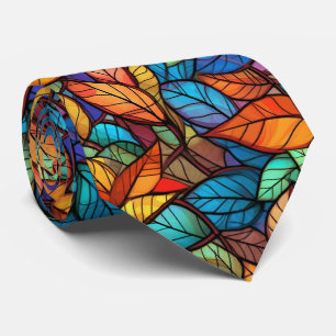 Cravate Verre Tiré Chute Laisser Motif sans couture