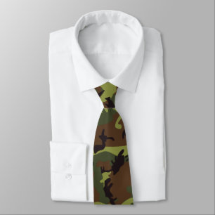 Cravate Vert de mousse Camo
