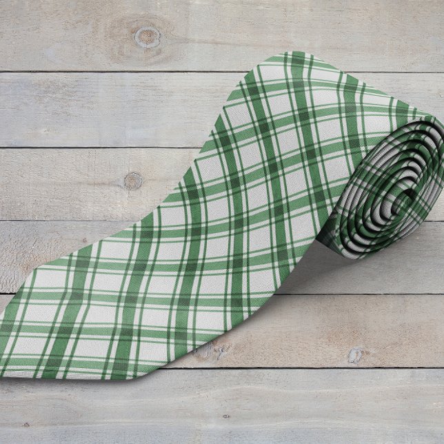 Cravate vert et blanc (Green and White Neck Tie
)