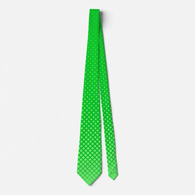 Cravate Vert géométrique (Devant)
