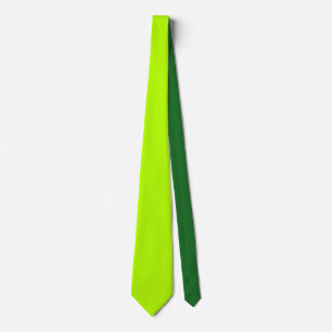 Cravate Vert Lime Électrique Vibrant Prêt à Personnaliser