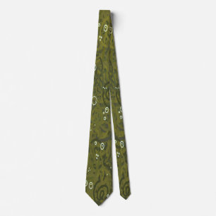 Cravate Vert mousse militaire