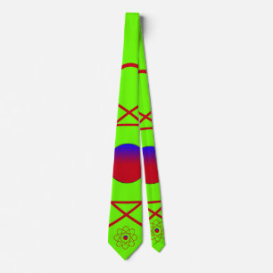 Cravate verte Atom