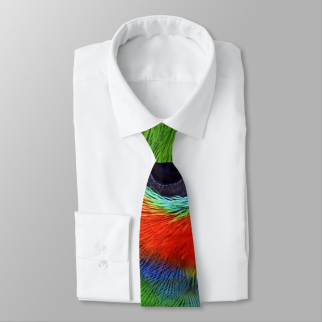 Cravate verte de perroquet (Attaché)