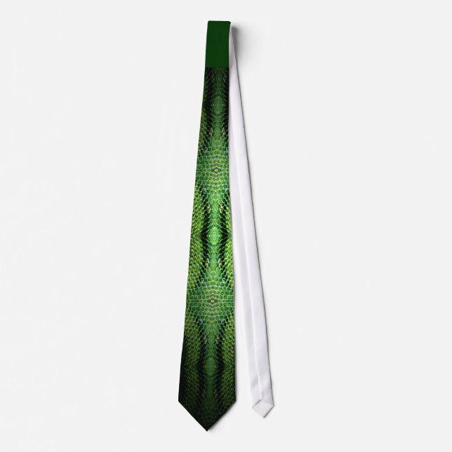 Cravate Verte Snakeskin (Devant)