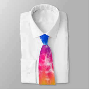 Cravate Vibrant Gradient Tie Dye
