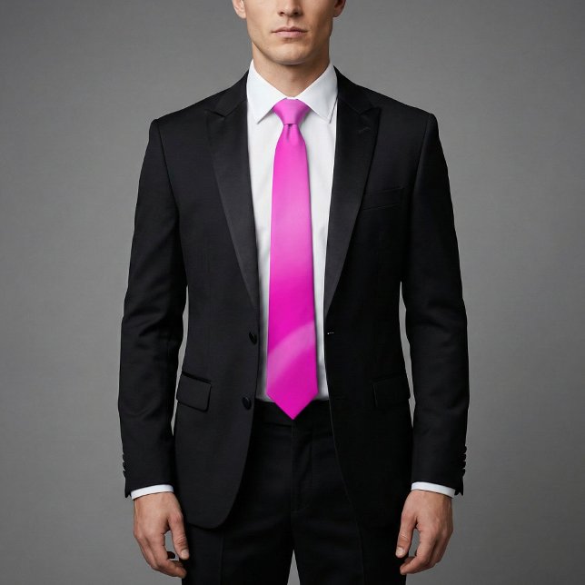 Cravate Vibrant Pink Ombre Gradient (Créateur téléchargé)