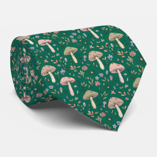 Cravate Vibrant Vert Émeraude Fungi Luxe Bijou Mariage