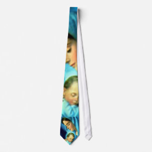 Cravate Vierge Marie béni et enfant Jésus de nourrisson
