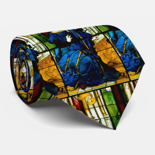 Cravate Vierge Marie Vitrail religieux catholique
