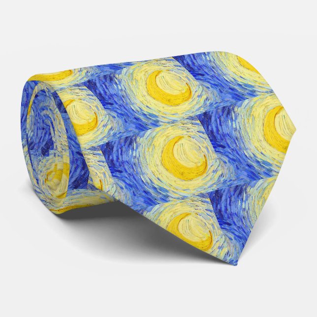 Cravate Vincent Willem van Gogh , “ Starry Night ” (Roulé)