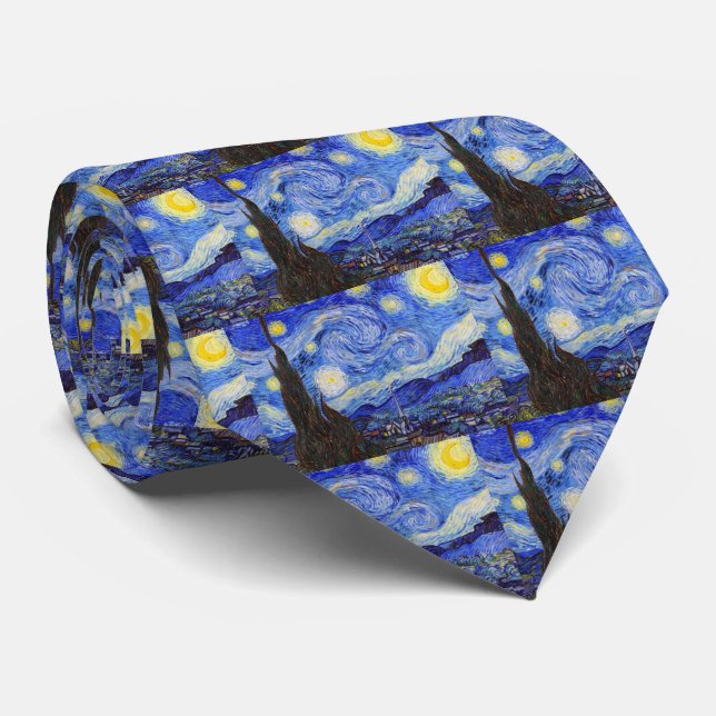 Cravate Vincent Willem van Gogh , “ Starry Night ” (Roulé)