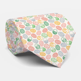 Cravate vintage du motif | d'oeufs de pâques