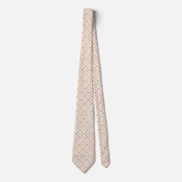 Cravate Vintage French Imperial Dot & Diamond Pattern