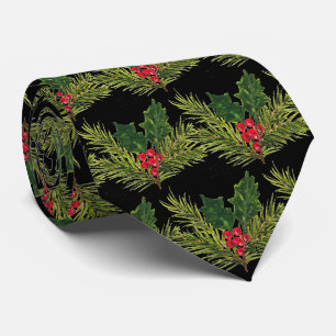 Cravate Vintage Noël Vintage Faveurs Red Festive