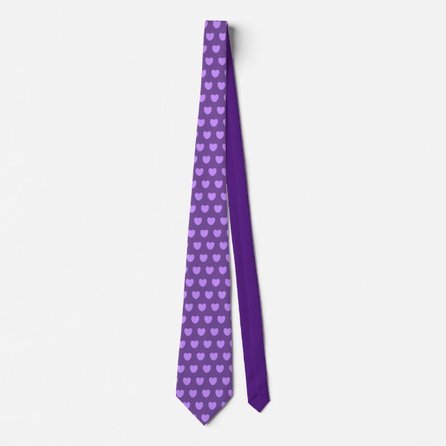 Cravate violet romance (Devant)