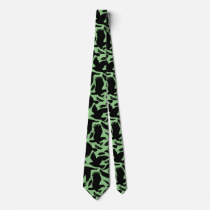 Cravate Vol des Aigles noir.w L Green BG