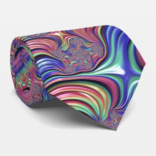 Cravate Vortex coloré (Roulé)