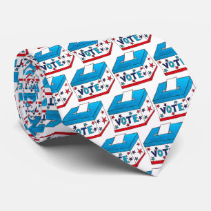 Cravate VOTE 2020 Election Day USA Voting Vote Box