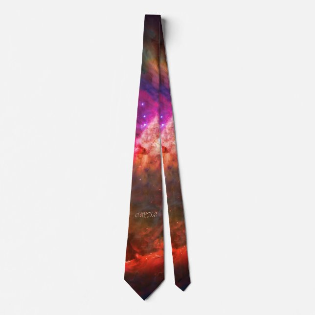 Cravate Votre monogramme Orion Nebula et Trapezium Stars (Devant)