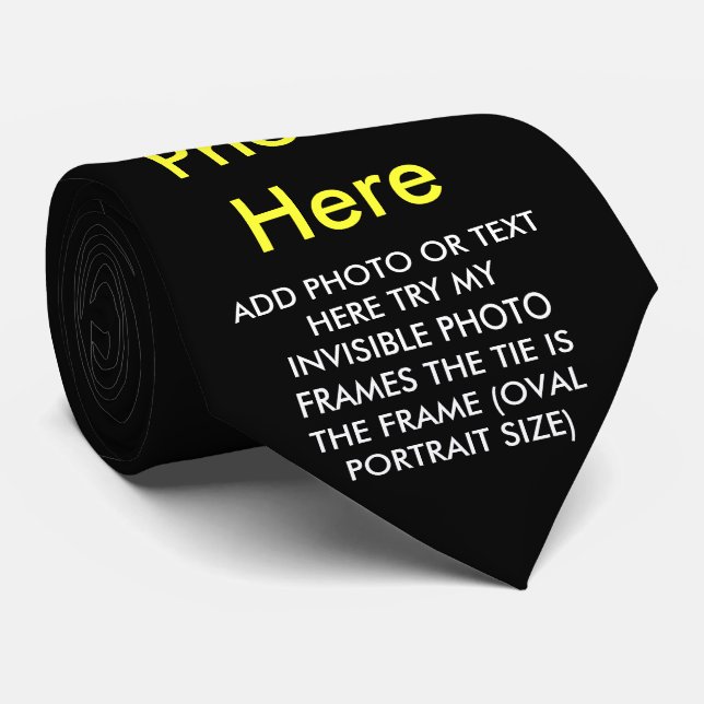 CRAVATE VOUS AJOUTEZ LA PHOTO OU LE TEXT-TIE- (Roulé)