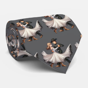 Cravate Waltz Western Couple Dancing