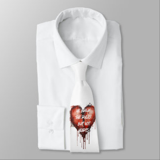 Cravate We Break the rules but not heart Tie