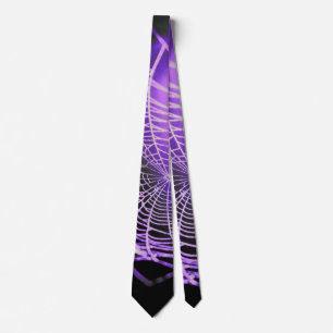 Cravate Web de Purple Black Creepy Spooky