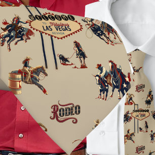 Cravate Western Rodeo Events Las Vegas Cowboys Cowboys Cow