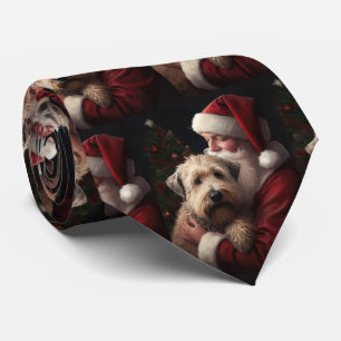 Cravate Wheaton Terrier Avec Noël Festif Du Père Noël