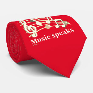 Cravate WHERE WORDS FAIL MUSIC PARLE un don inspirant