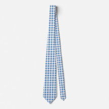 White Floral Neck Tie