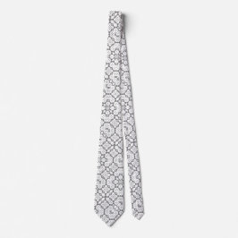 Cravate White Pearl Foulard Satin