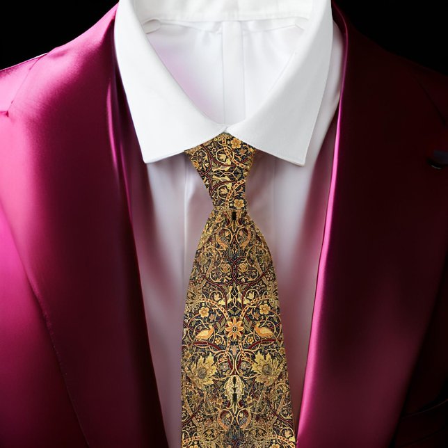 Cravate William * Morris BullersBois 1889 Or Brown Beige (Créateur téléchargé)